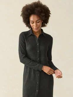 Dresses^Faherty Brand Legend™ Sweater Maxi Dress - Heathered Black Twill