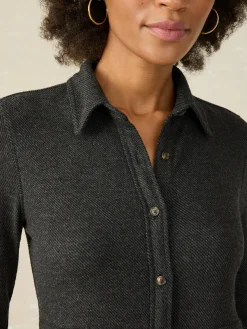 Dresses^Faherty Brand Legend™ Sweater Maxi Dress - Heathered Black Twill