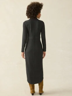 Dresses^Faherty Brand Legend™ Sweater Maxi Dress - Heathered Black Twill