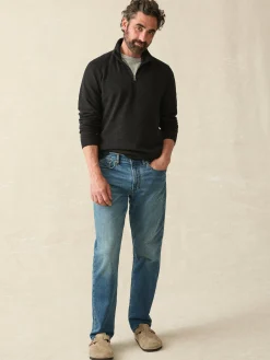 Sweaters|Hoodies & Sweatshirts^Faherty Brand Legend™ Sweater Quarter Zip - Heathered Black Twill