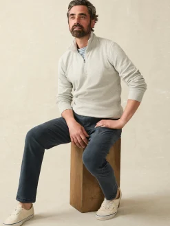 Sweaters|Hoodies & Sweatshirts^Faherty Brand Legend™ Sweater Quarter Zip - Light Heather Grey