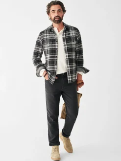 Shirts^Faherty Brand Legend™ Sweater Shirt - Charcoal Bone Plaid