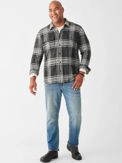 Shirts^Faherty Brand Legend™ Sweater Shirt - Charcoal Bone Plaid