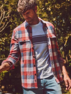 Shirts^Faherty Brand Legend™ Sweater Shirt - Cherry Blue Buffalo