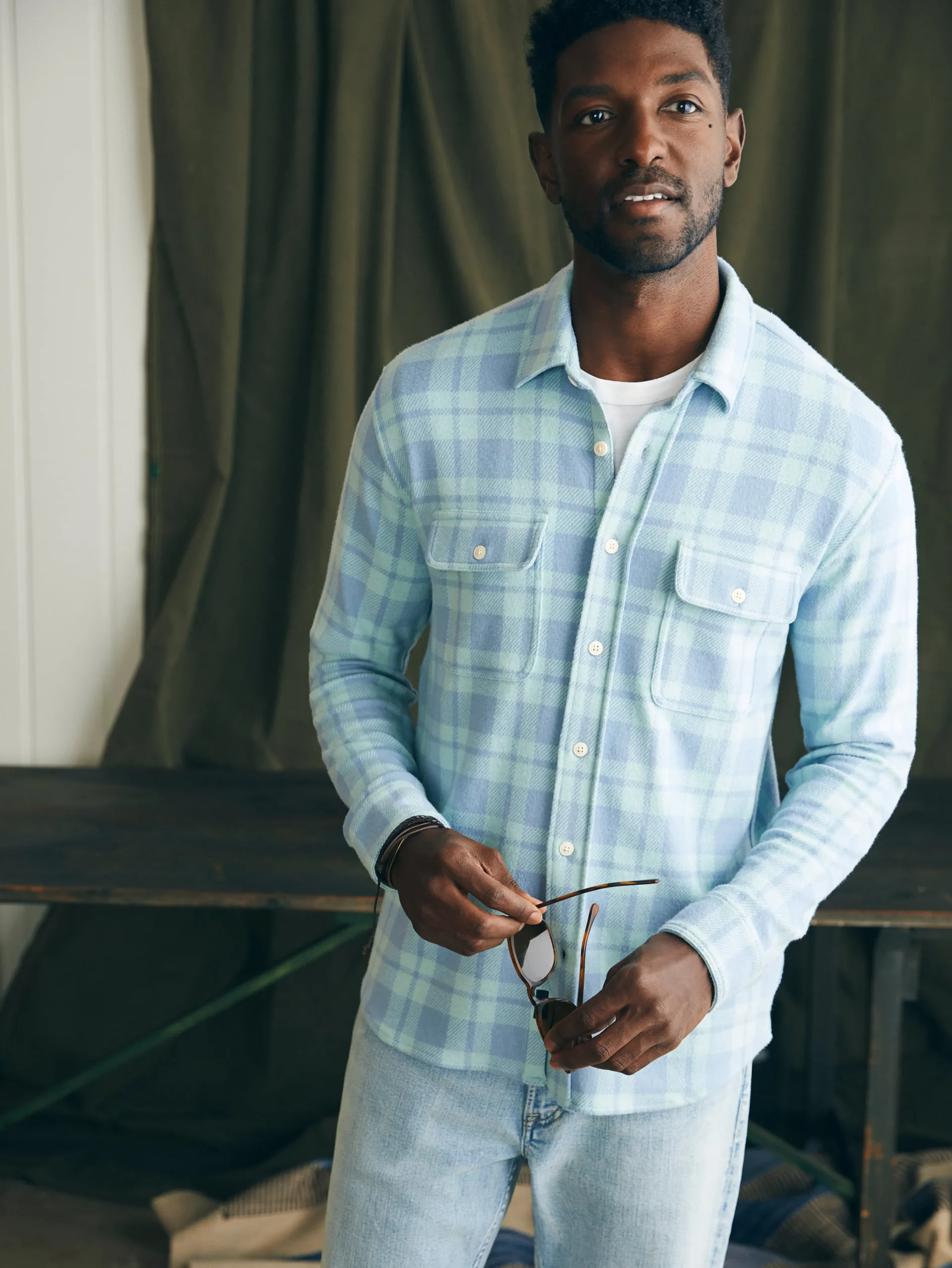 Shirts^Faherty Brand Legend™ Sweater Shirt - Clearwater Coast Plaid