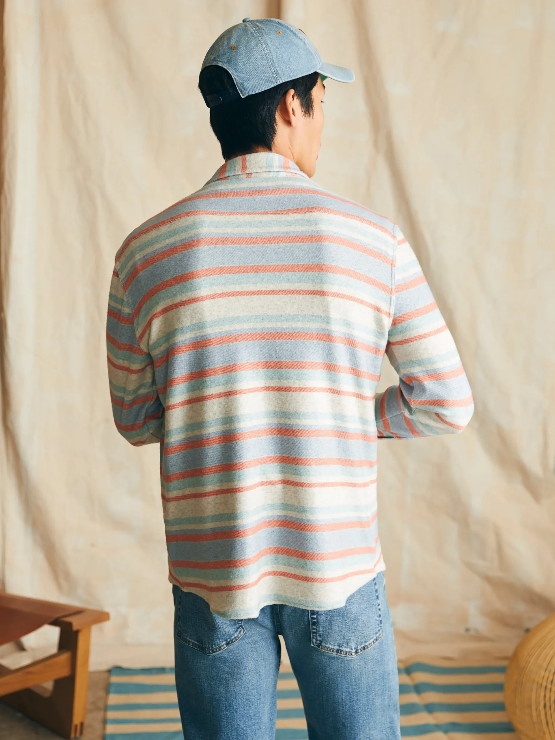 Shirts^Faherty Brand Legend™ Sweater Shirt - Coral Reef Stripe