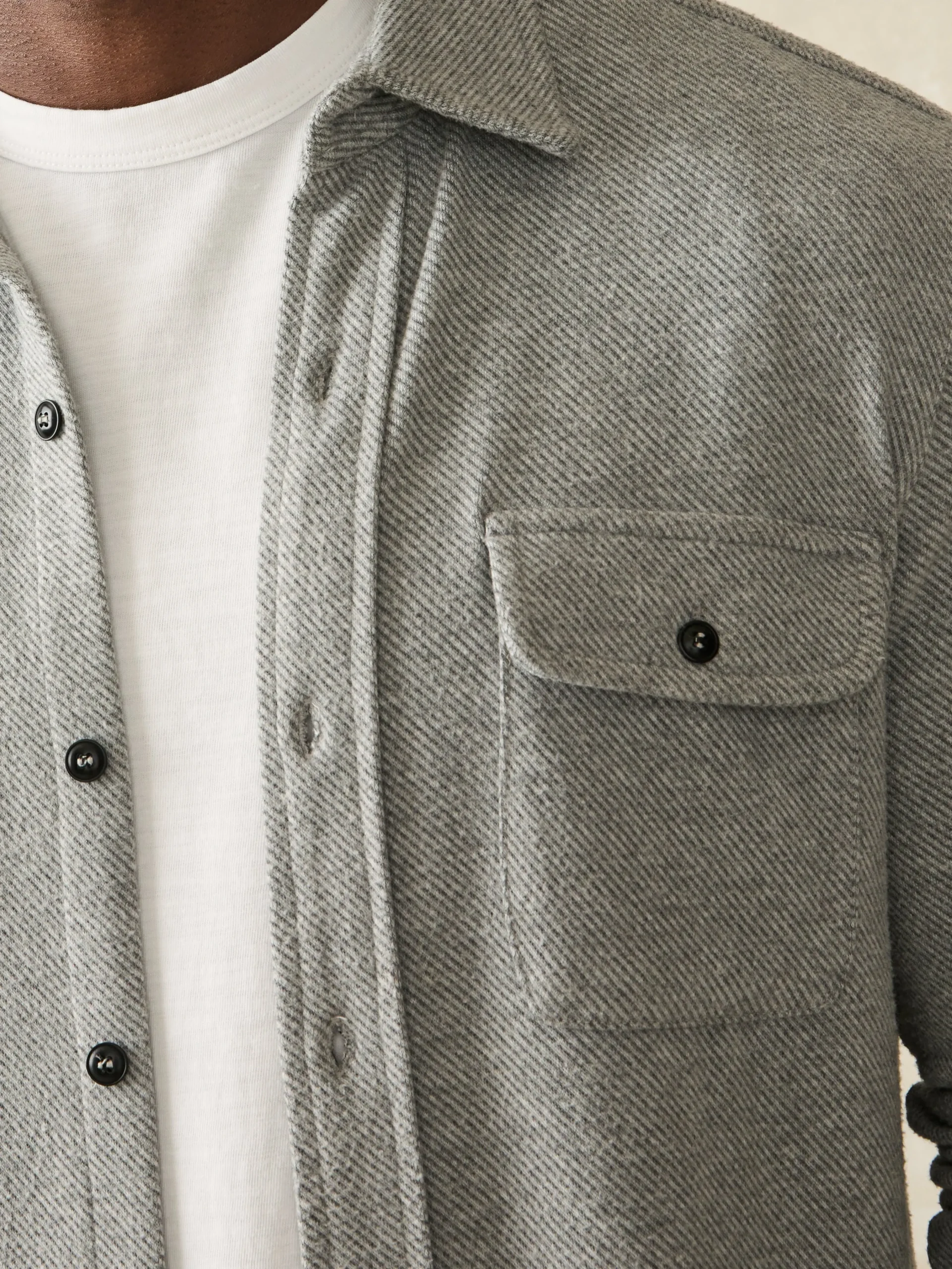 Shirts^Faherty Brand Legend™ Sweater Shirt - Fossil Grey Twill
