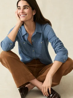 Shirts & Tops^Faherty Brand Legend™ Sweater Shirt - Glacier Blue Twill