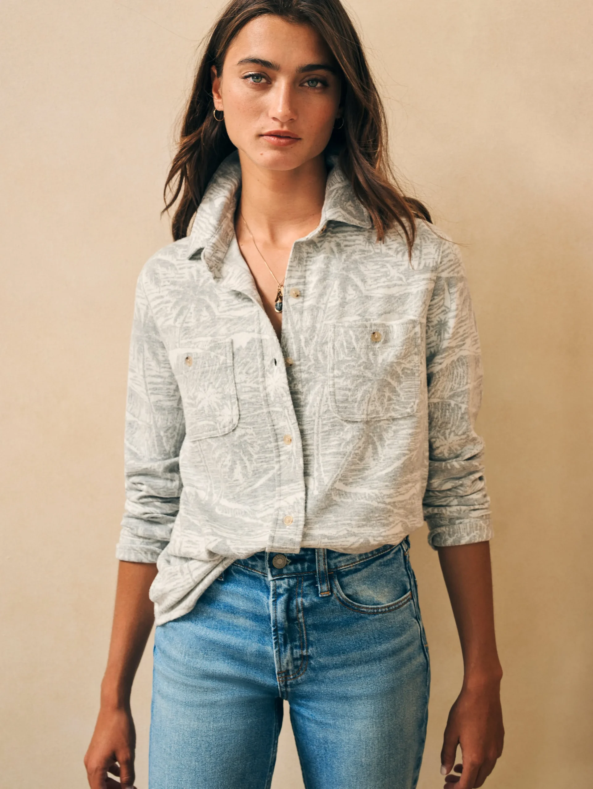 Shirts & Tops^Faherty Brand Legend™ Sweater Shirt - Grey Coastal Waters