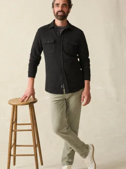 Shirts^Faherty Brand Legend™ Sweater Shirt - Heathered Black Twill