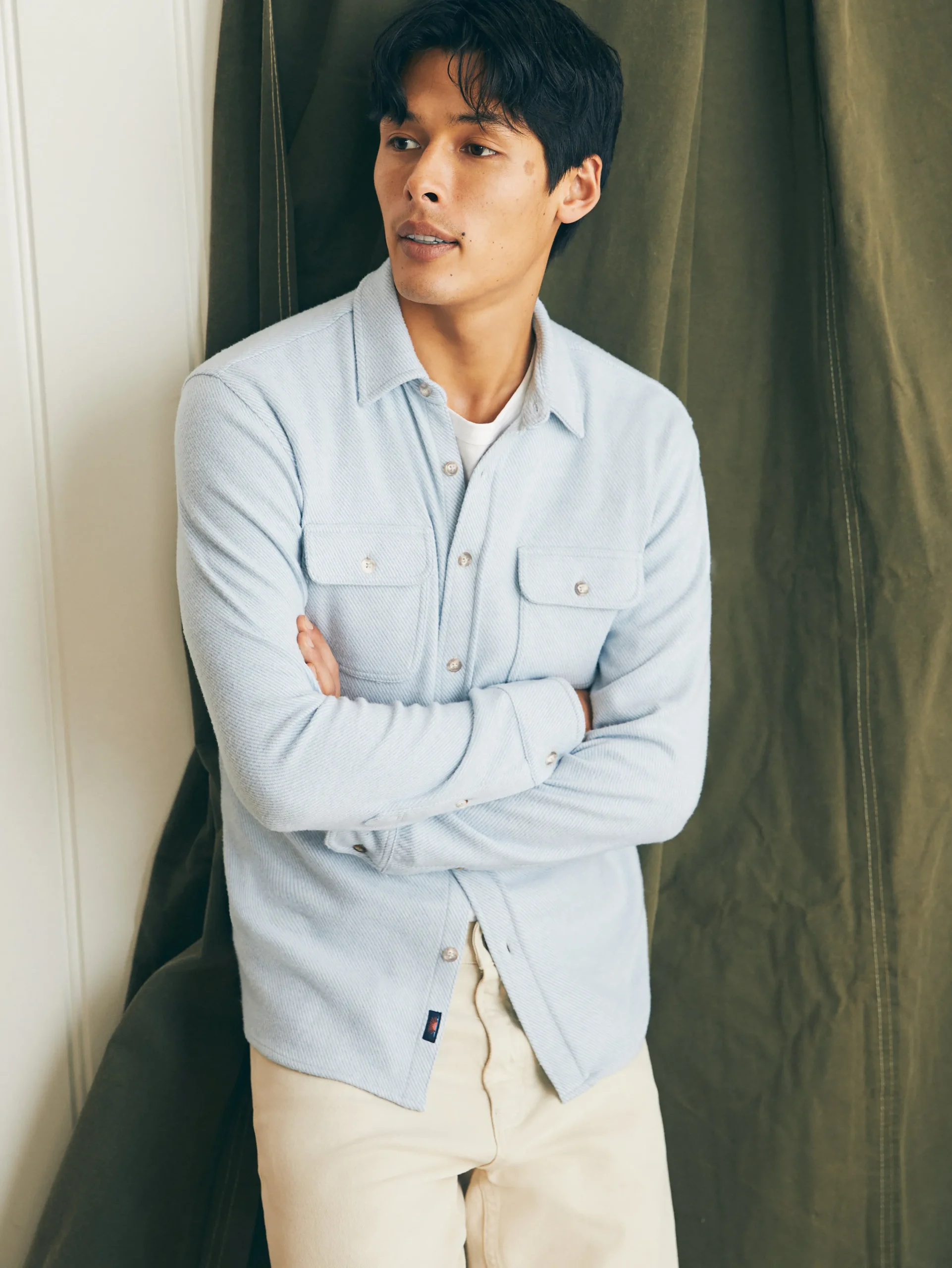 Shirts^Faherty Brand Legend™ Sweater Shirt - Ice Blue Twill