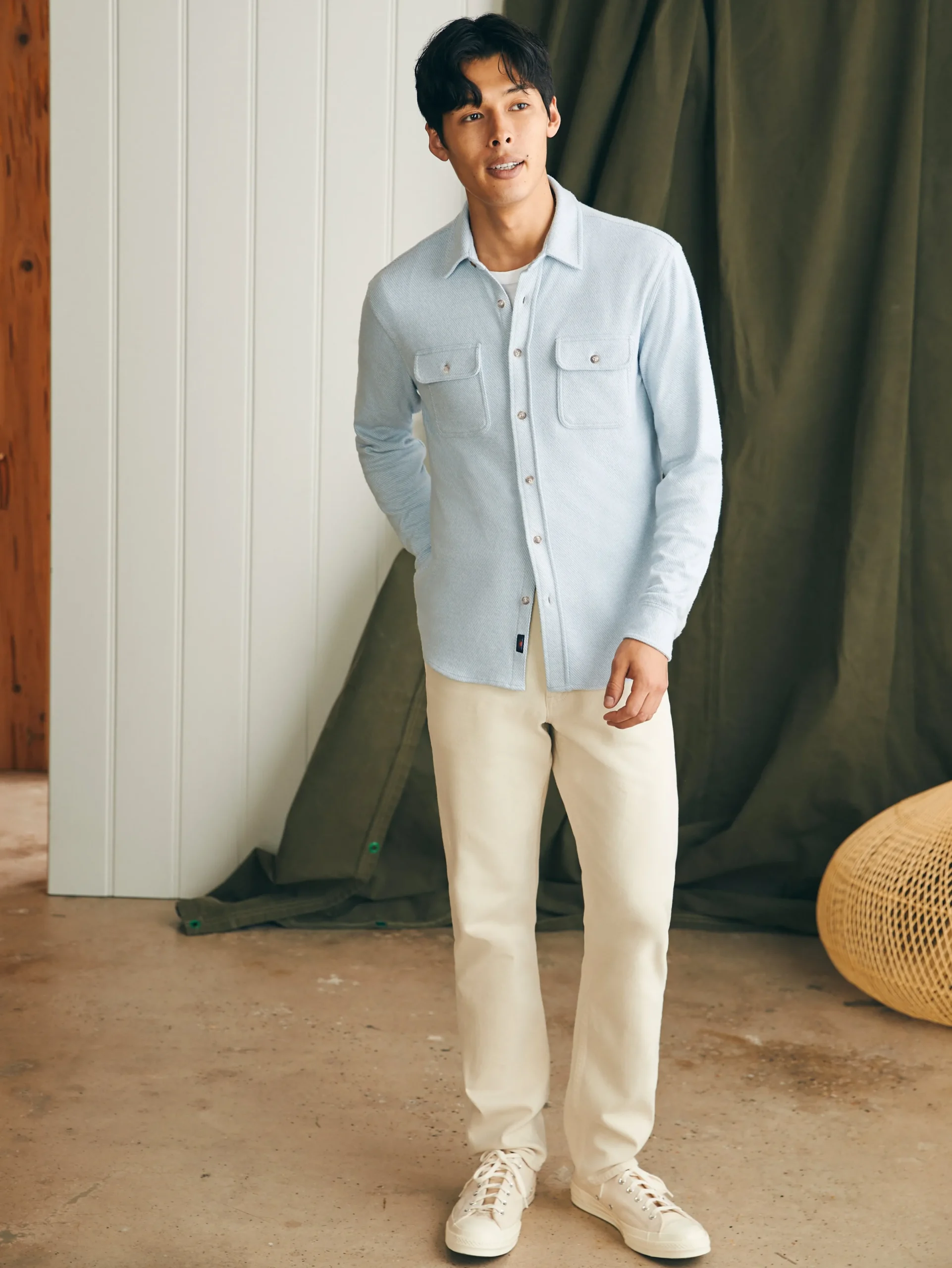 Shirts^Faherty Brand Legend™ Sweater Shirt - Ice Blue Twill