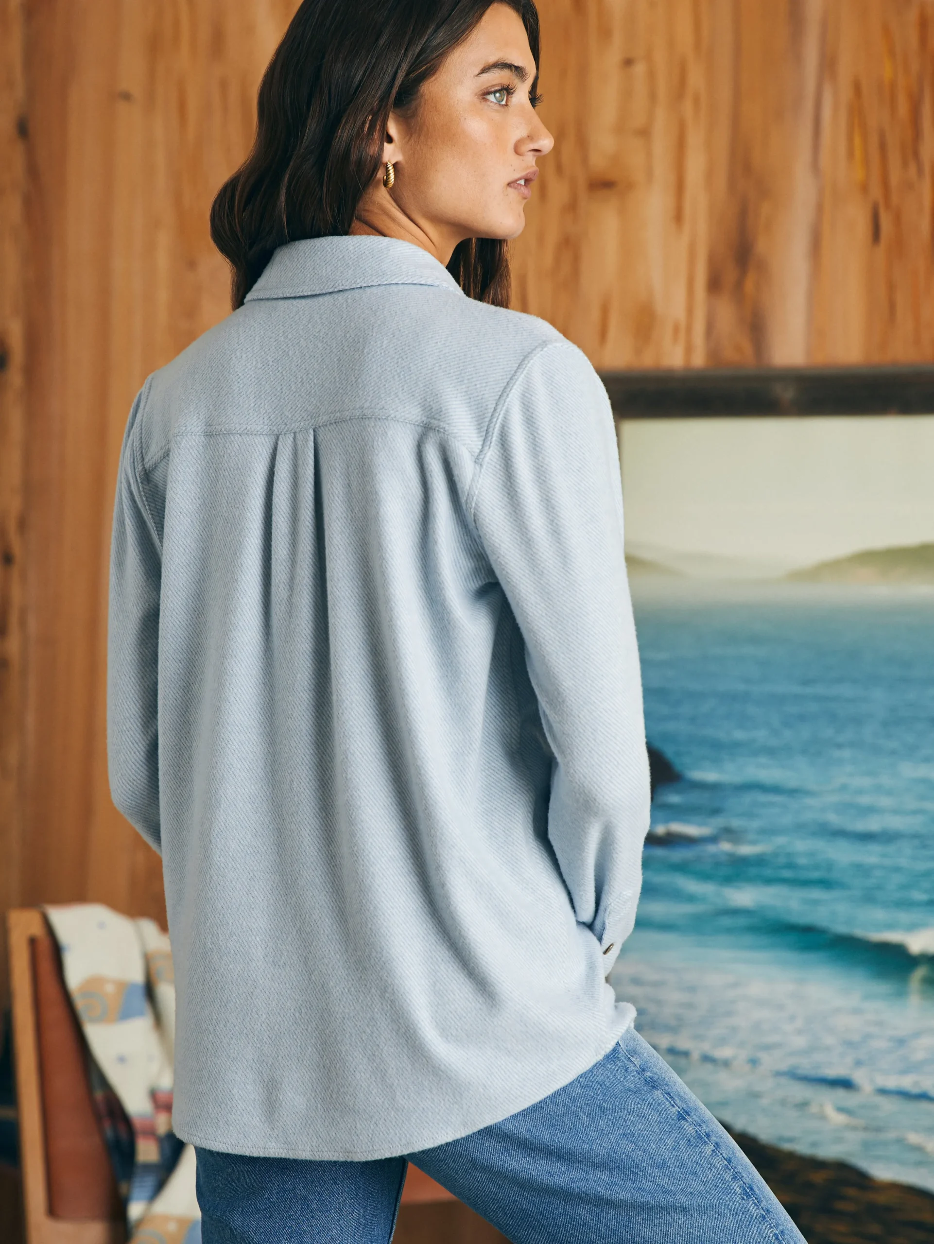 Shirts & Tops^Faherty Brand Legend™ Sweater Shirt - Ice Blue Twill