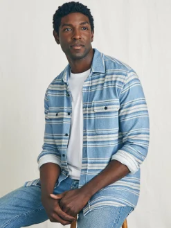 Shirts^Faherty Brand Legend™ Sweater Shirt - Ocean Shore Stripe