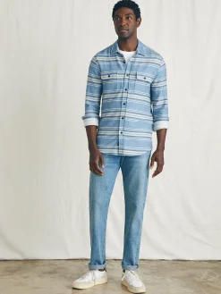 Shirts^Faherty Brand Legend™ Sweater Shirt - Ocean Shore Stripe