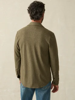 Shirts^Faherty Brand Legend™ Sweater Shirt - Olive Melange Twill