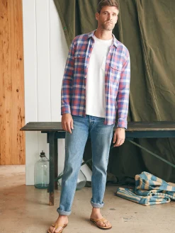 Shirts^Faherty Brand Legend™ Sweater Shirt - Viewpoint Rose Plaid