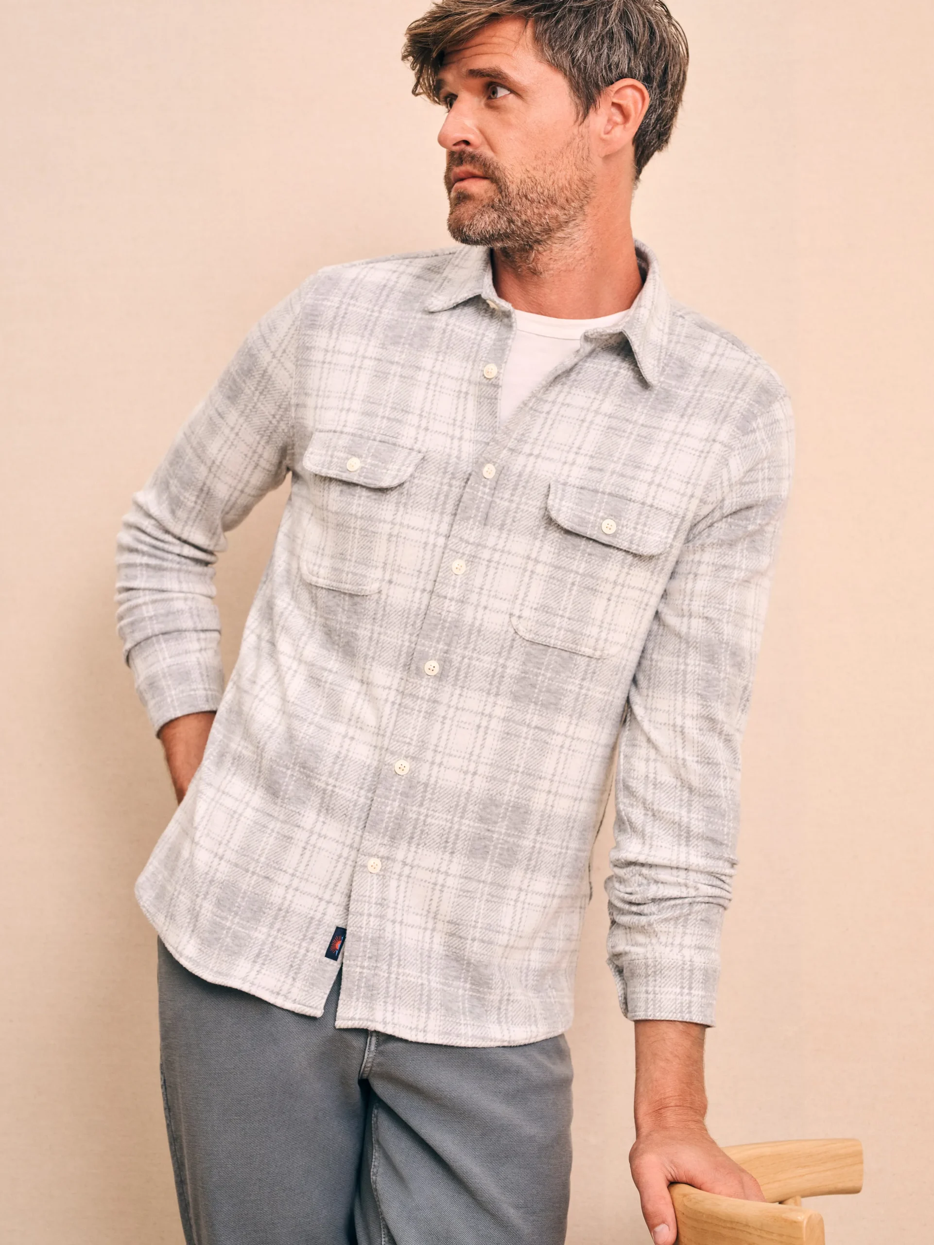 Shirts^Faherty Brand Legend™ Sweater Shirt - Winter Clouds Plaid