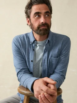 Shirts^Faherty Brand Legend™ Sweater Shirt (Single Pocket) - Glacier Blue Twill