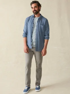 Shirts^Faherty Brand Legend™ Sweater Shirt (Single Pocket) - Glacier Blue Twill