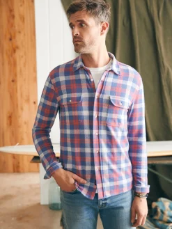 Shirts^Faherty Brand Legend™ Sweater Shirt (Tall) - Viewpoint Rose Plaid