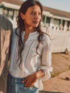 Shirts & Tops^Faherty Brand Lily Top - Egret