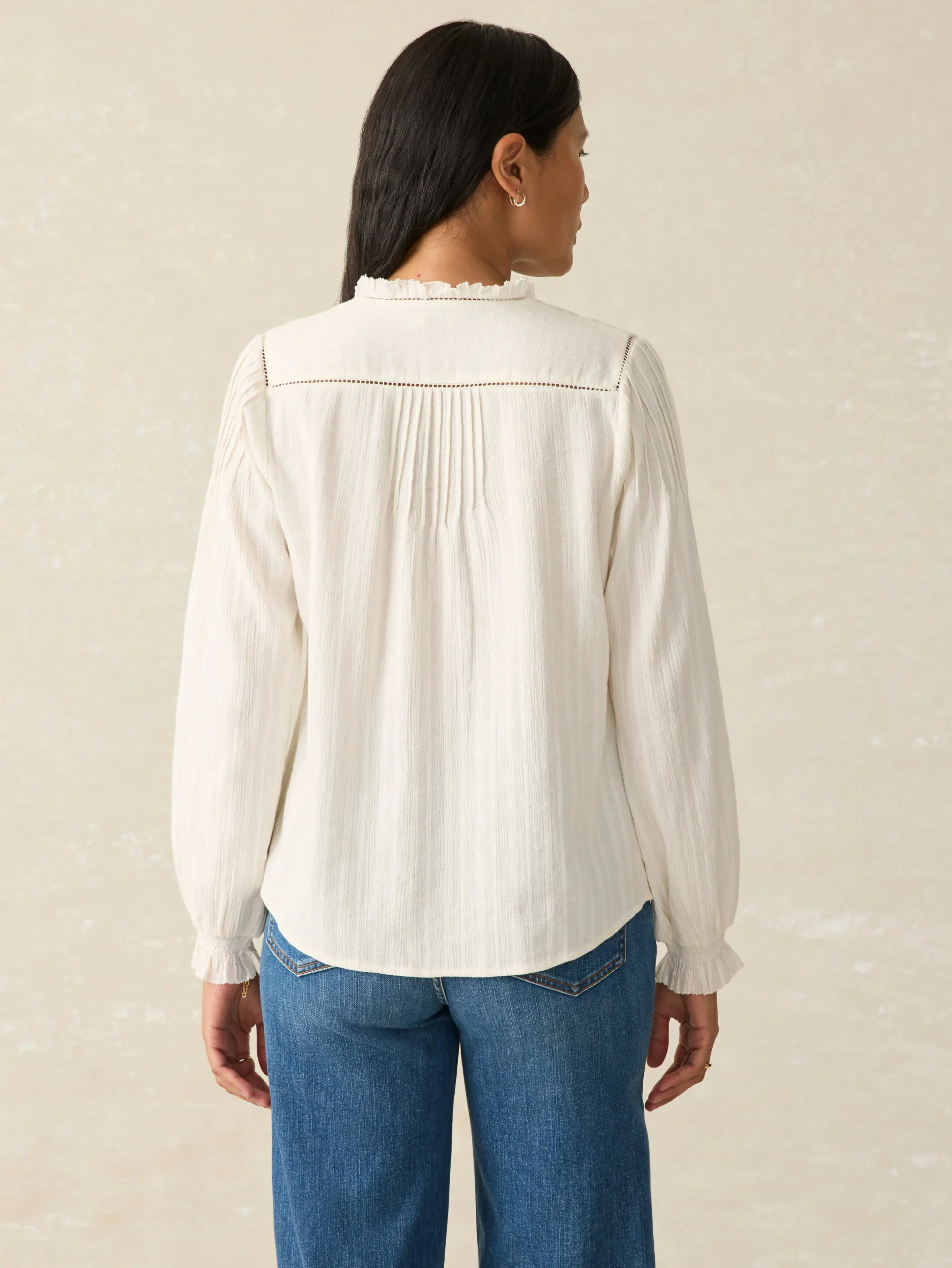 Shirts & Tops^Faherty Brand Lily Top - Egret