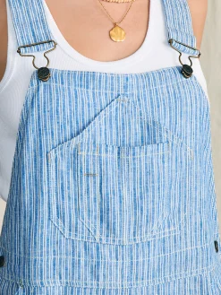 Dresses|Overalls & Jumpsuits^Faherty Brand Linen Mechanic Overall - Skyway Railroad Stripe