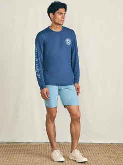 T-Shirts & Henleys^Faherty Brand Long-Sleeve Surfrider Shorelite UPF Tee - Deep Navy
