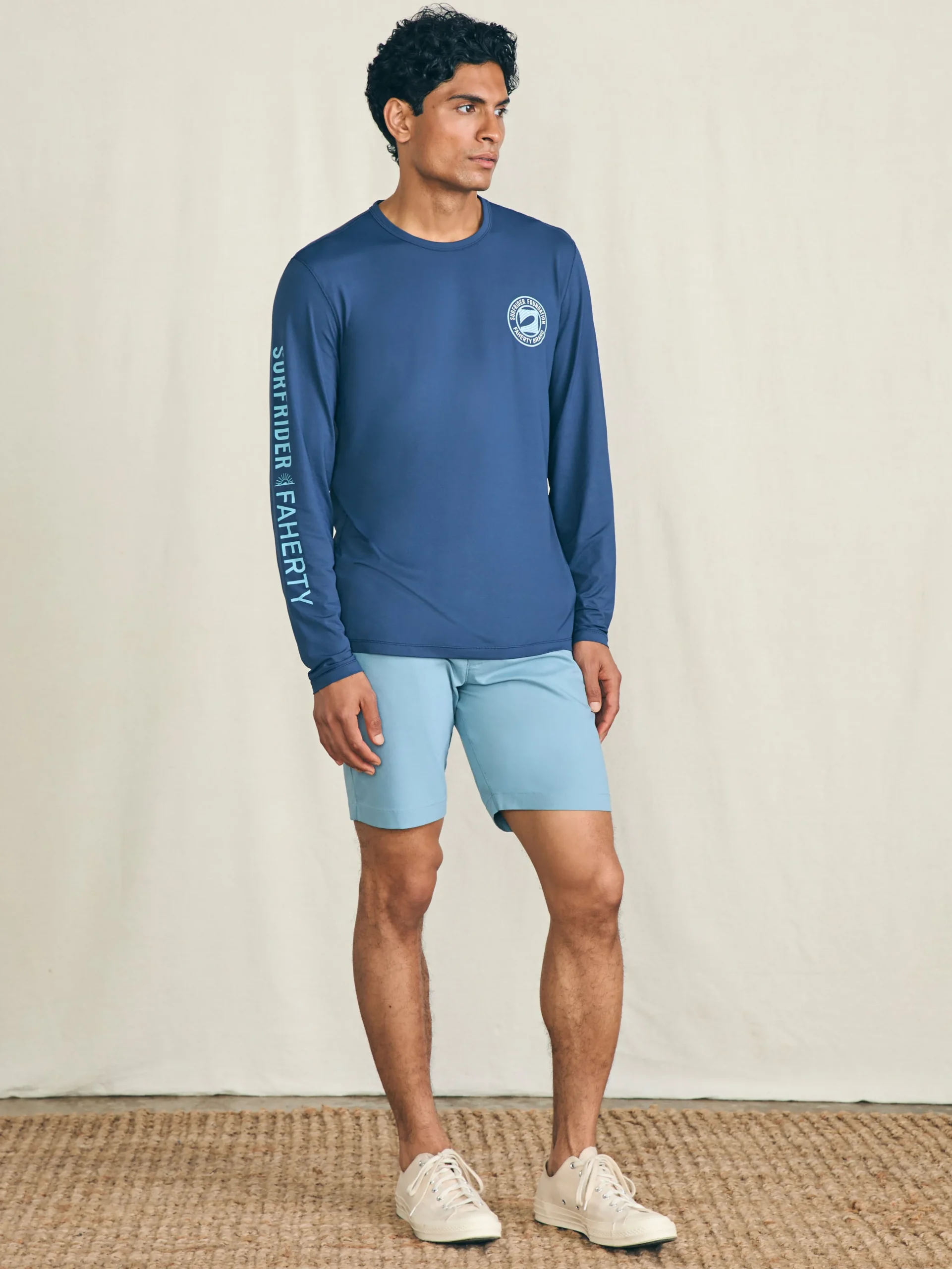 T-Shirts & Henleys^Faherty Brand Long-Sleeve Surfrider Shorelite UPF Tee - Deep Navy