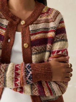 Sweaters^Faherty Brand Marley Fairisle Cardigan - Orchard Fairisle