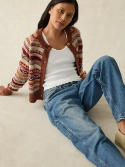 Sweaters^Faherty Brand Marley Fairisle Cardigan - Orchard Fairisle