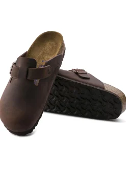 Shoes^Faherty Brand Men's Birkenstock Boston Clog Soft Footbed - Oiled Leather Habana