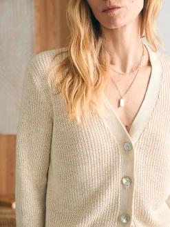 Sweaters^Faherty Brand Miramar Linen Cardigan - Summer Sand