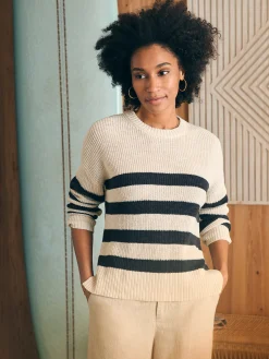 Sweaters^Faherty Brand Miramar Linen Crew Sweater - Kadena Phantom Stripe