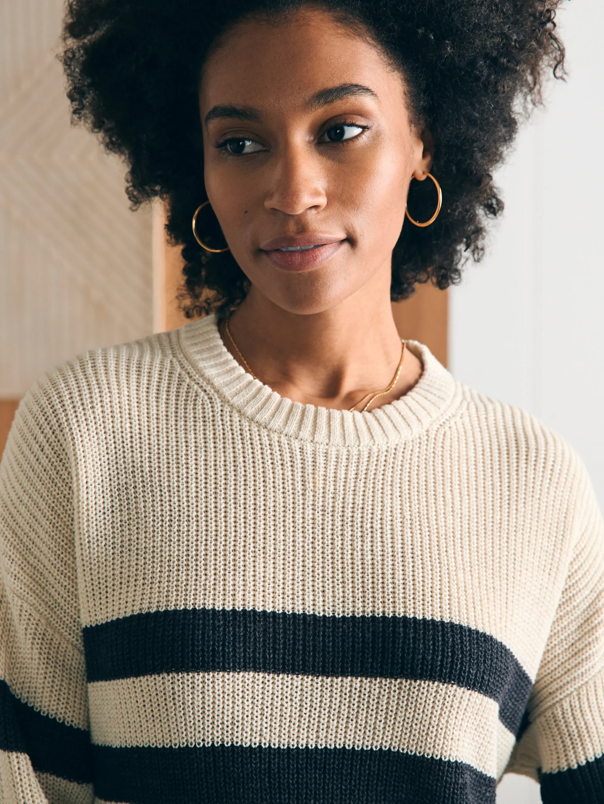 Sweaters^Faherty Brand Miramar Linen Crew Sweater - Kadena Phantom Stripe