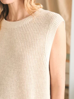 Sweaters^Faherty Brand Miramar Linen Muscle Tank - Summer Sand