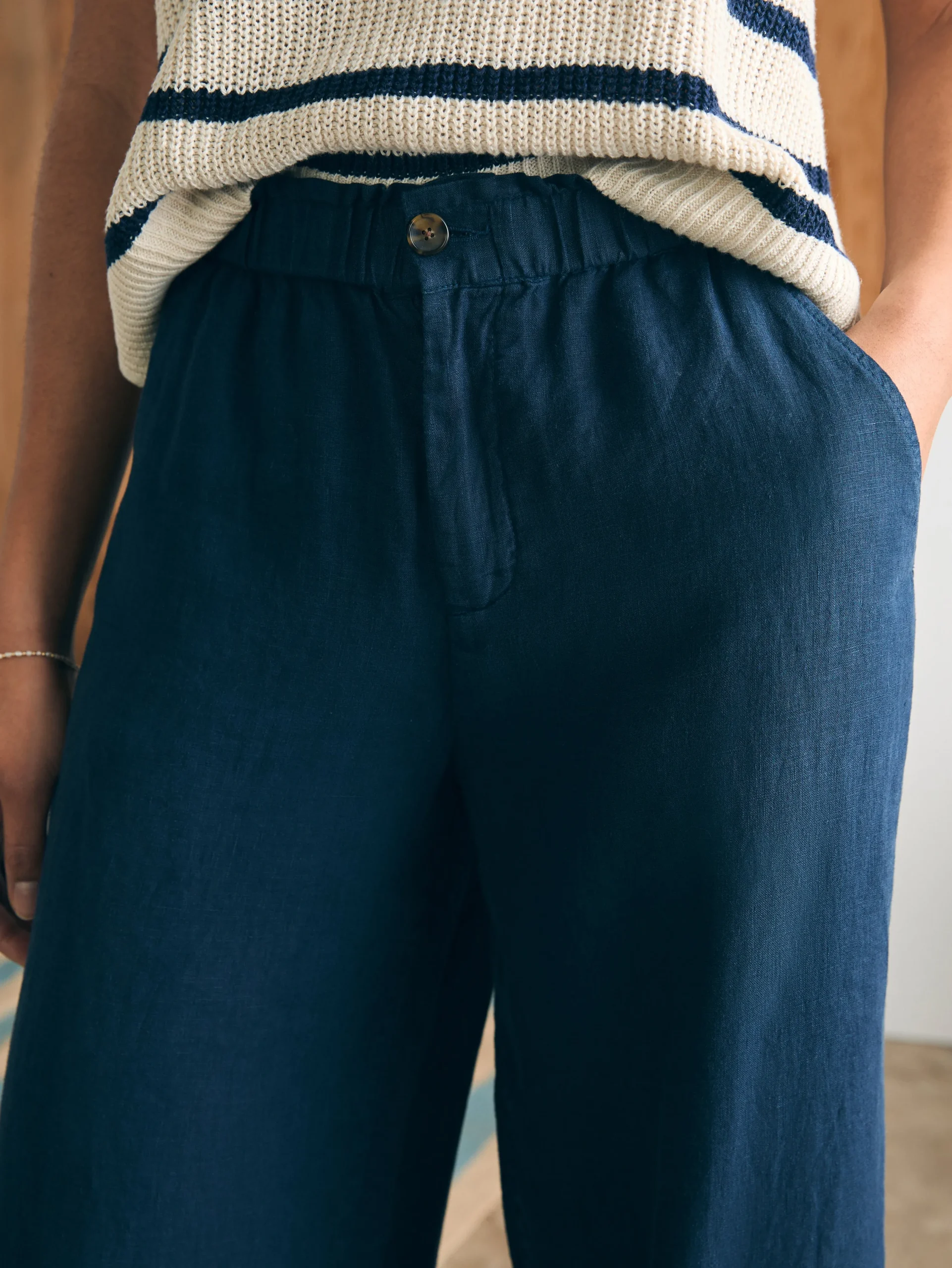 Pants^Faherty Brand Monterey Linen Pant - After Midnight