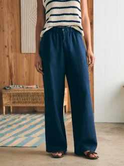 Pants^Faherty Brand Monterey Linen Pant - After Midnight