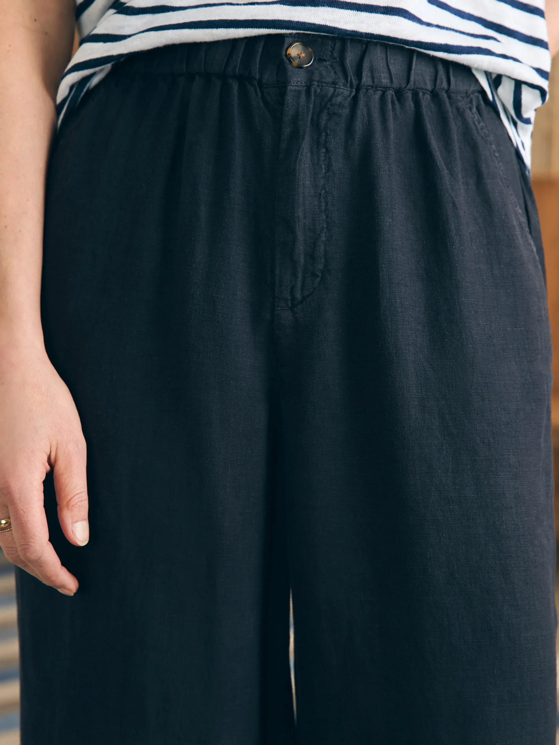 Pants^Faherty Brand Monterey Linen Pant - Moonless Night
