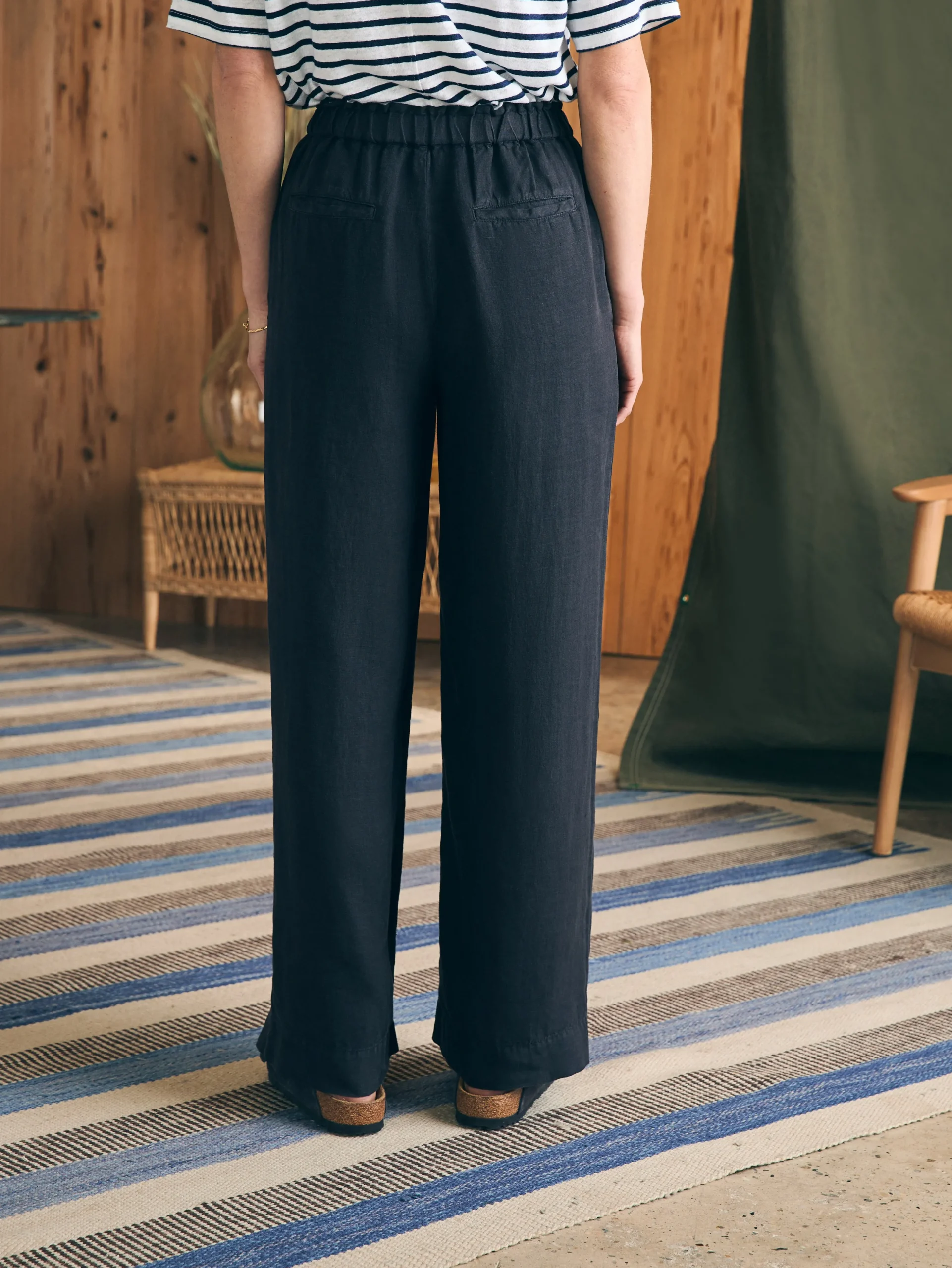 Pants^Faherty Brand Monterey Linen Pant - Moonless Night