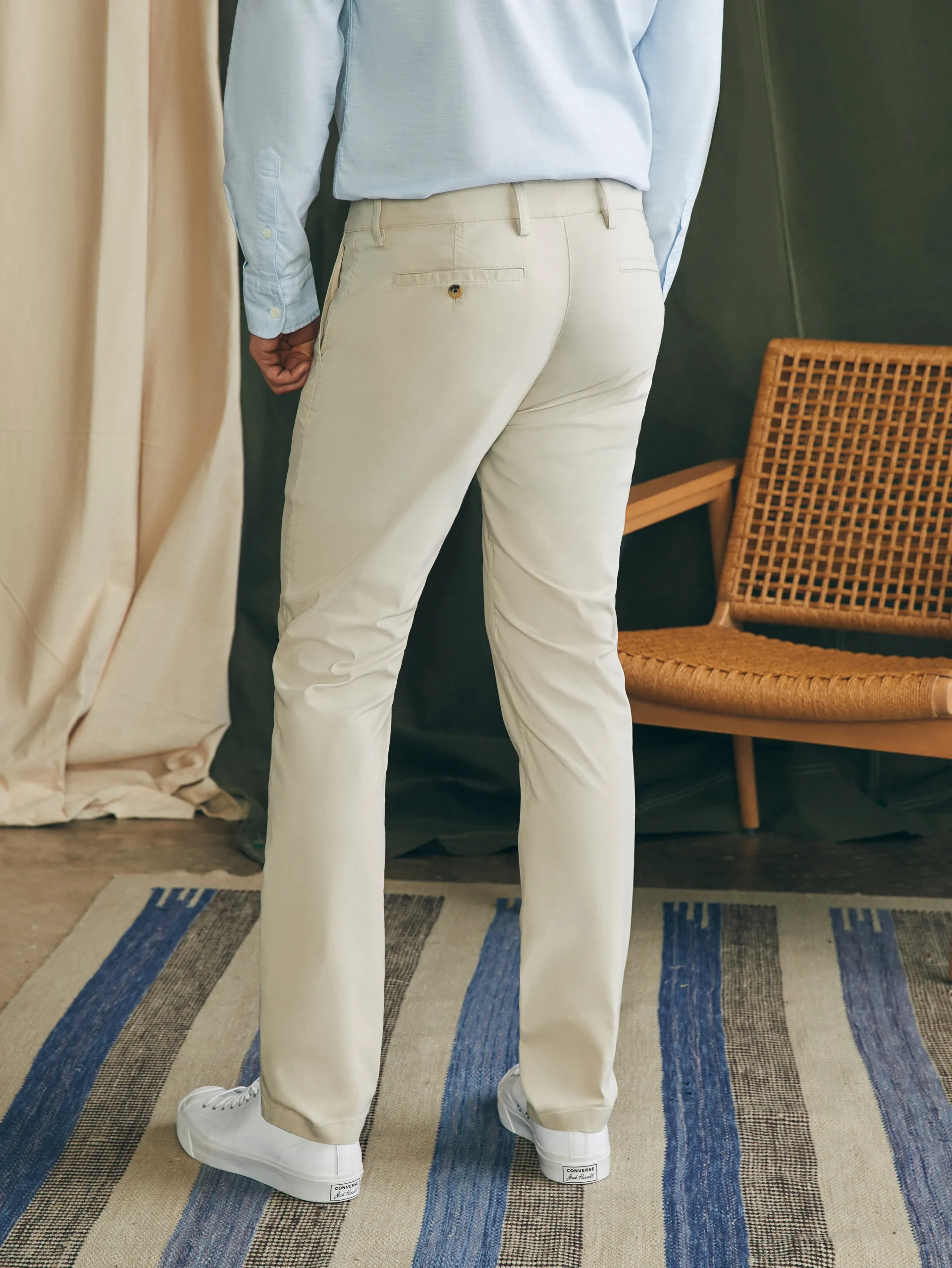 Pants^Faherty Brand Movement™ Chino Pant (32" Inseam) - Light Sand