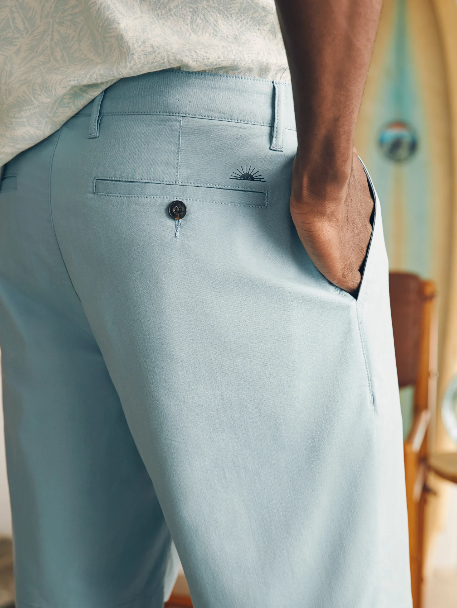 Shorts^Faherty Brand Movement™ Chino Short (8" Inseam) - Steel Blue