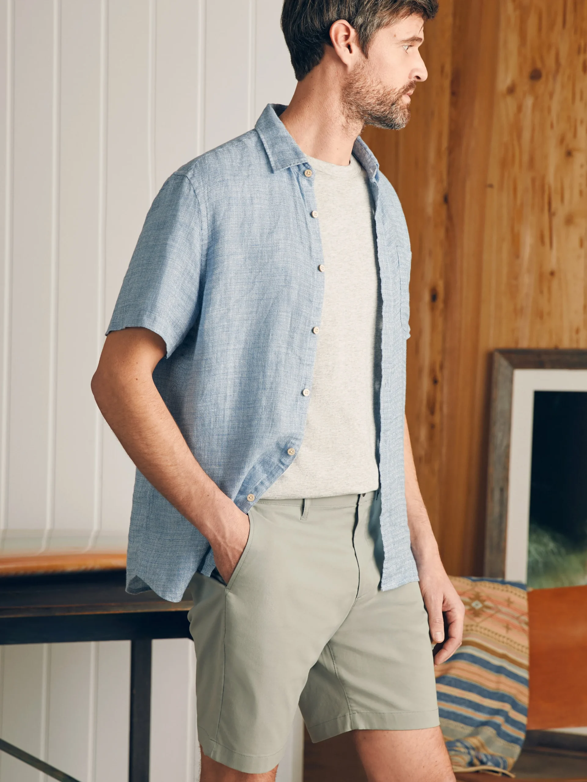 Shorts^Faherty Brand Movement™ Chino Short (8" Inseam) - Weathered Sage