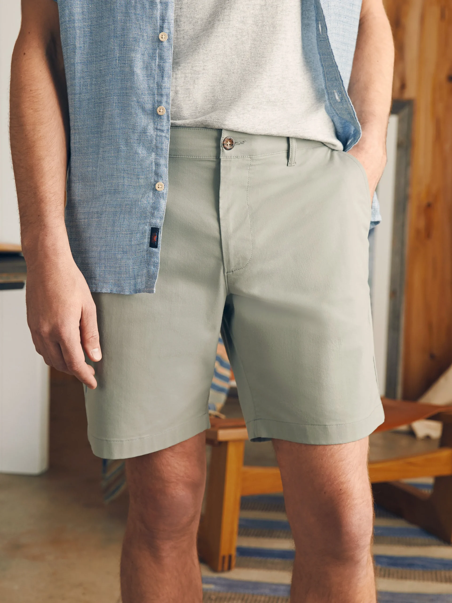 Shorts^Faherty Brand Movement™ Chino Short (8" Inseam) - Weathered Sage