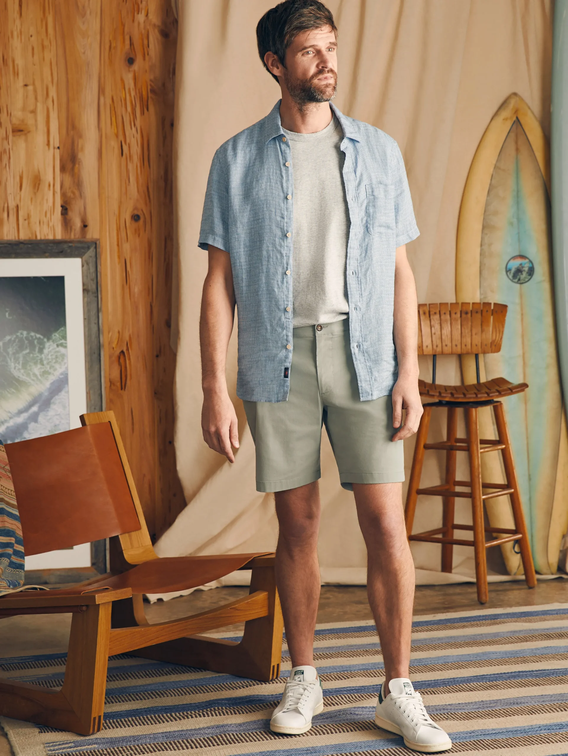 Shorts^Faherty Brand Movement™ Chino Short (8" Inseam) - Weathered Sage