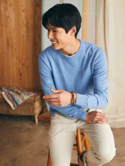 Sweaters^Faherty Brand Movement™ Crewneck Sweater - Azure Sky Heather