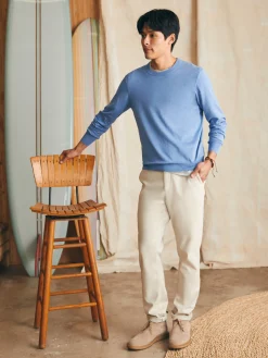 Sweaters^Faherty Brand Movement™ Crewneck Sweater - Azure Sky Heather