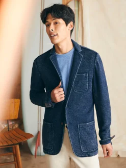 Sweaters^Faherty Brand Movement™ Crewneck Sweater - Azure Sky Heather