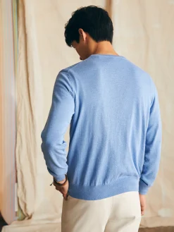 Sweaters^Faherty Brand Movement™ Crewneck Sweater - Azure Sky Heather